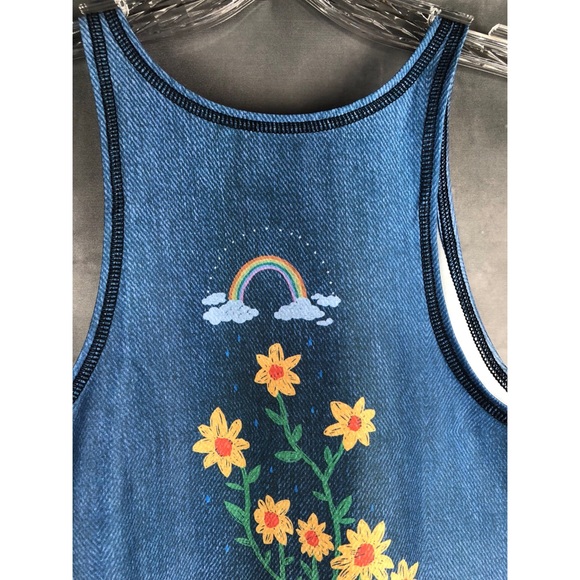 {Teeki} Yoga Woodstock rain & rainbow Mermaid Tank - Picture 3 of 5